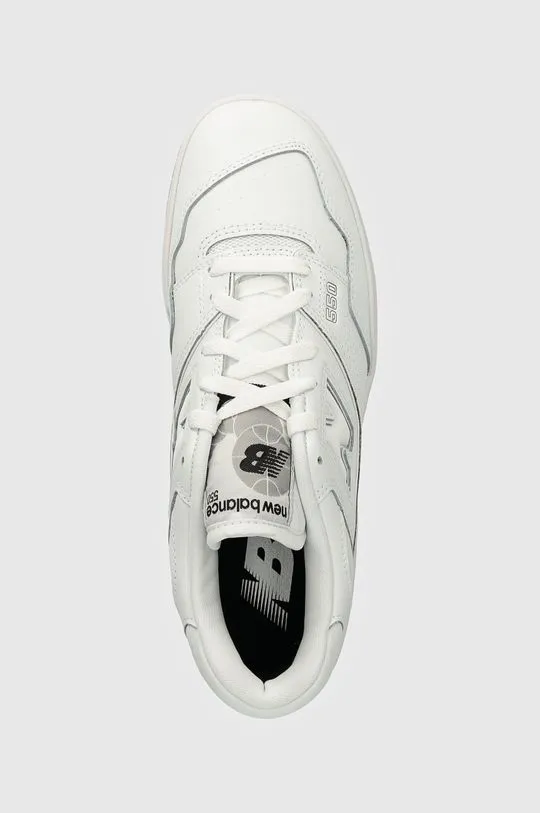 New Balance leather sneakers BB550PB1 white color