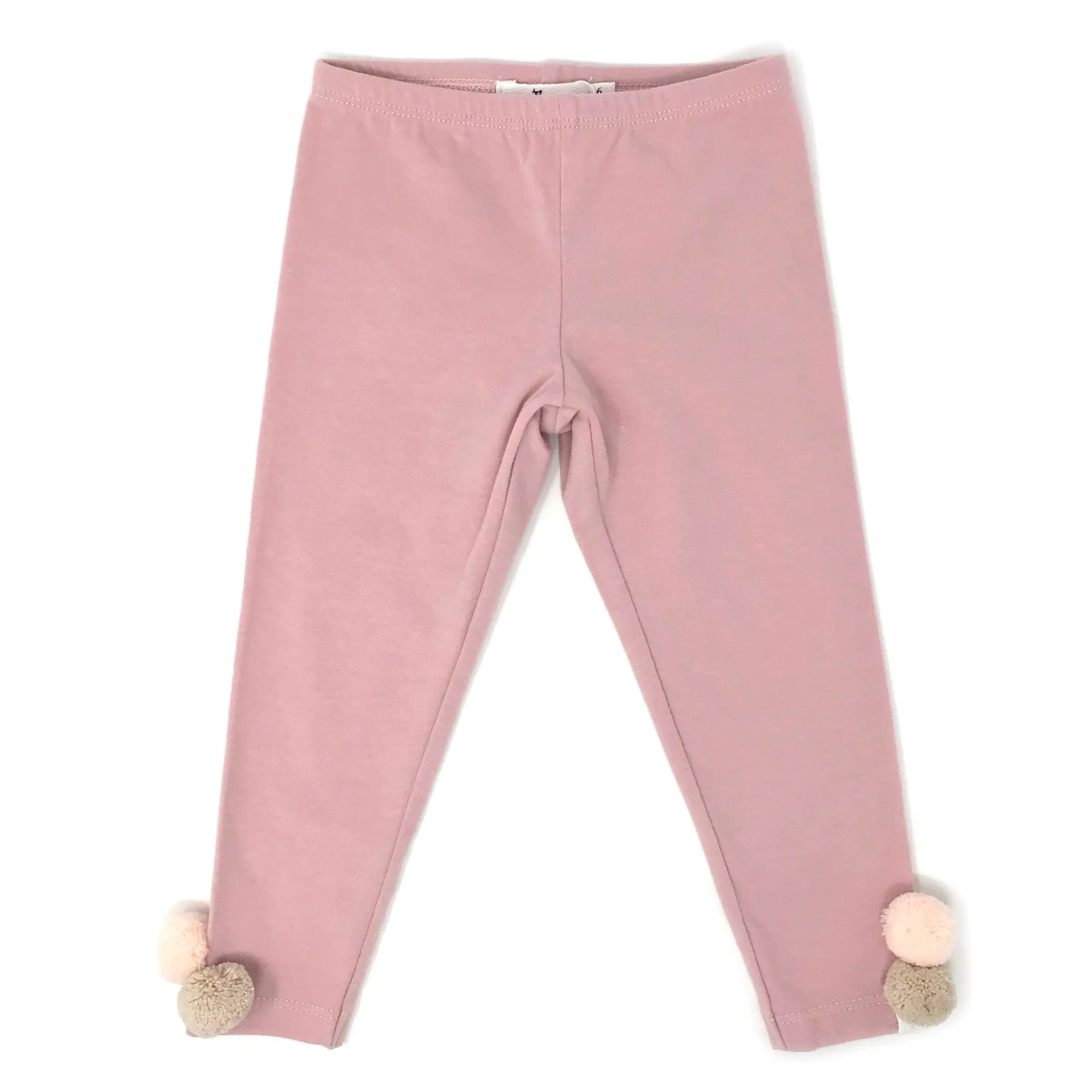 oh baby! Yarn Pom Leggings - Blush