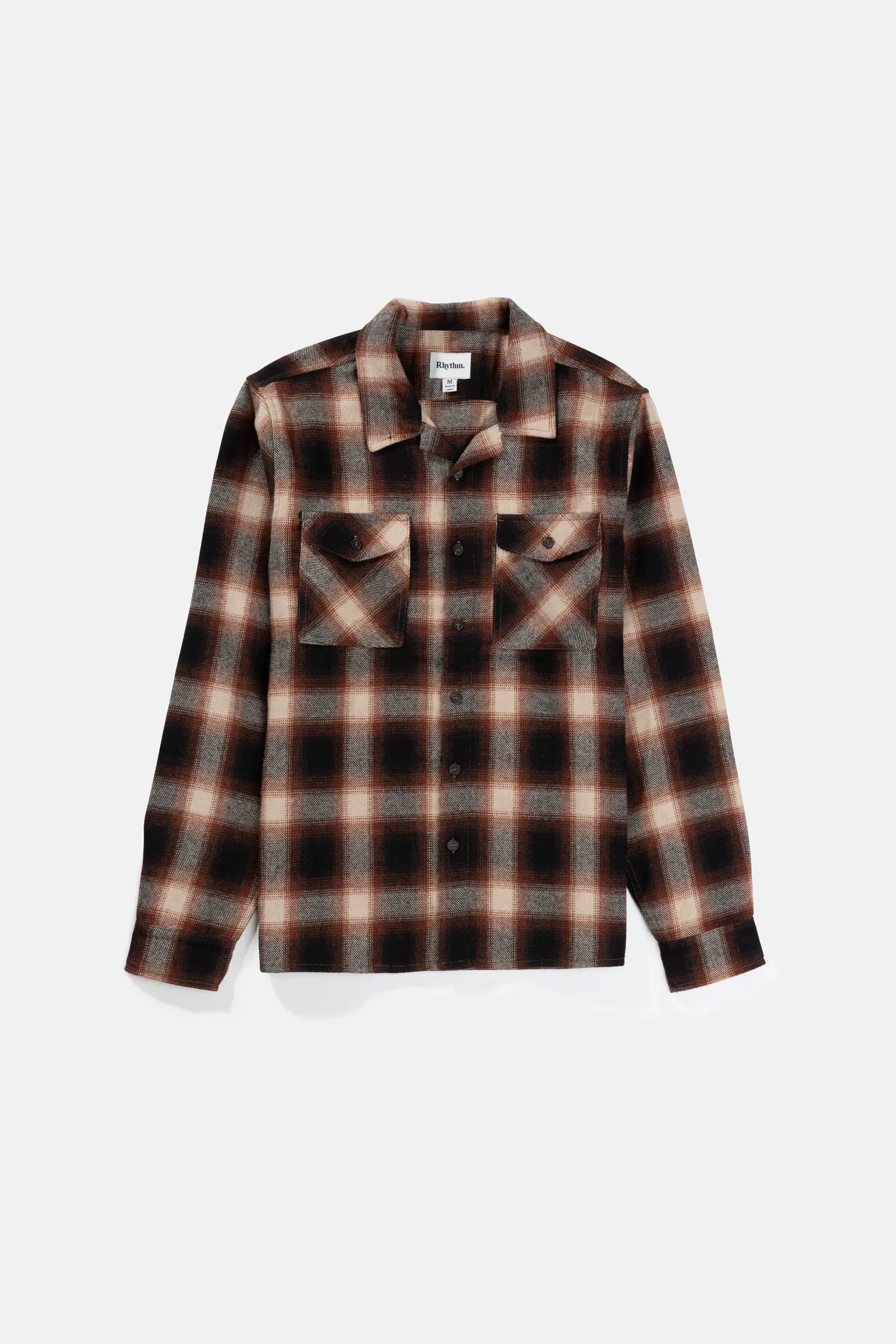 Plaid Ls Flannel Rust