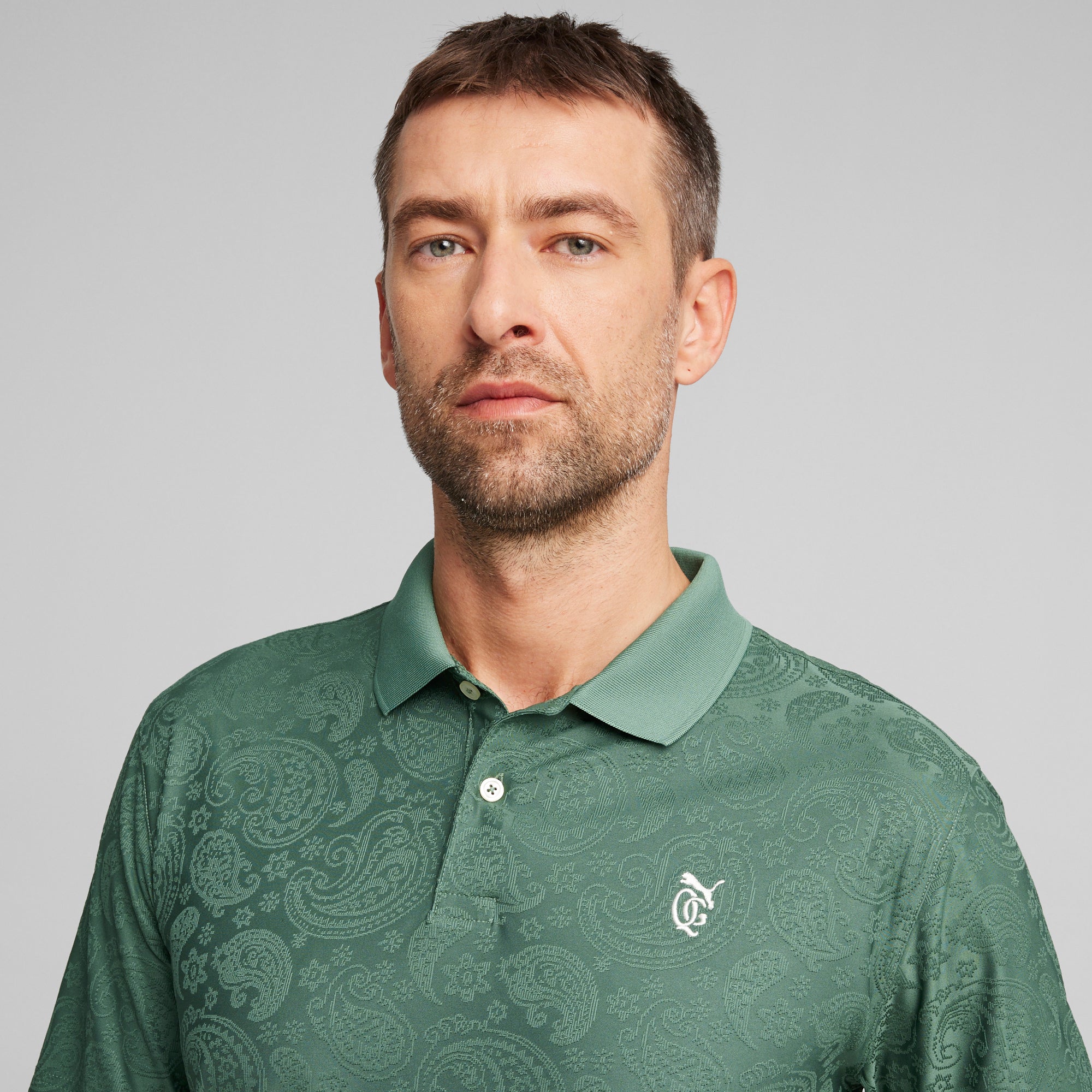 Puma x Quiet Golf Jacquard Paisley Golf Polo