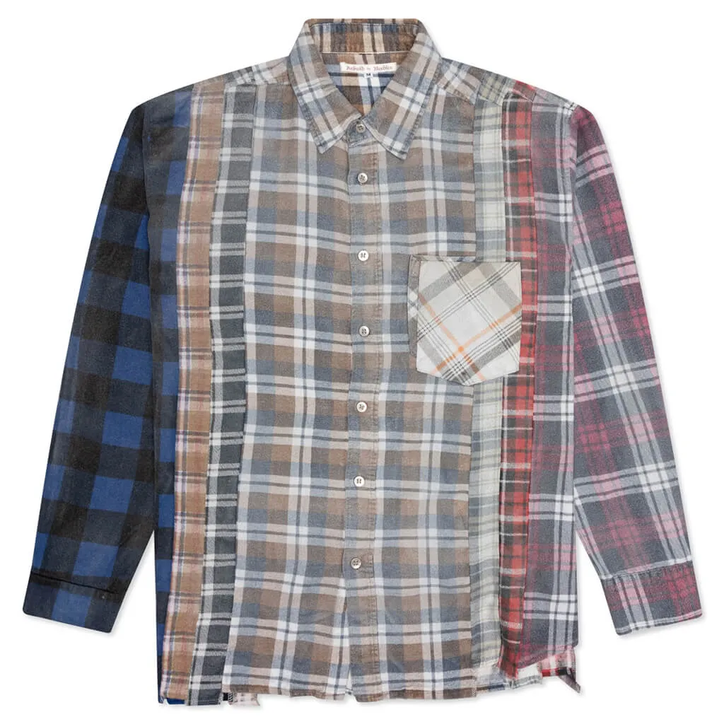 Rebuild by Flannel Shirt 7 Cuts Shirt / Reflection - Rural Brown