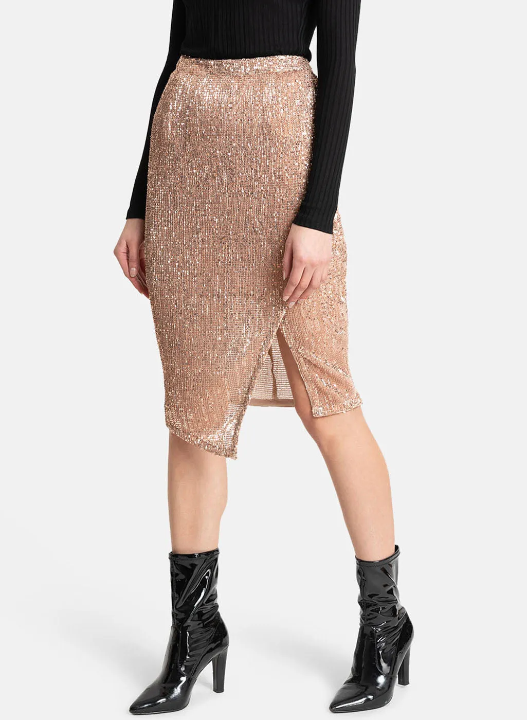 Sequin Stretch Skirt