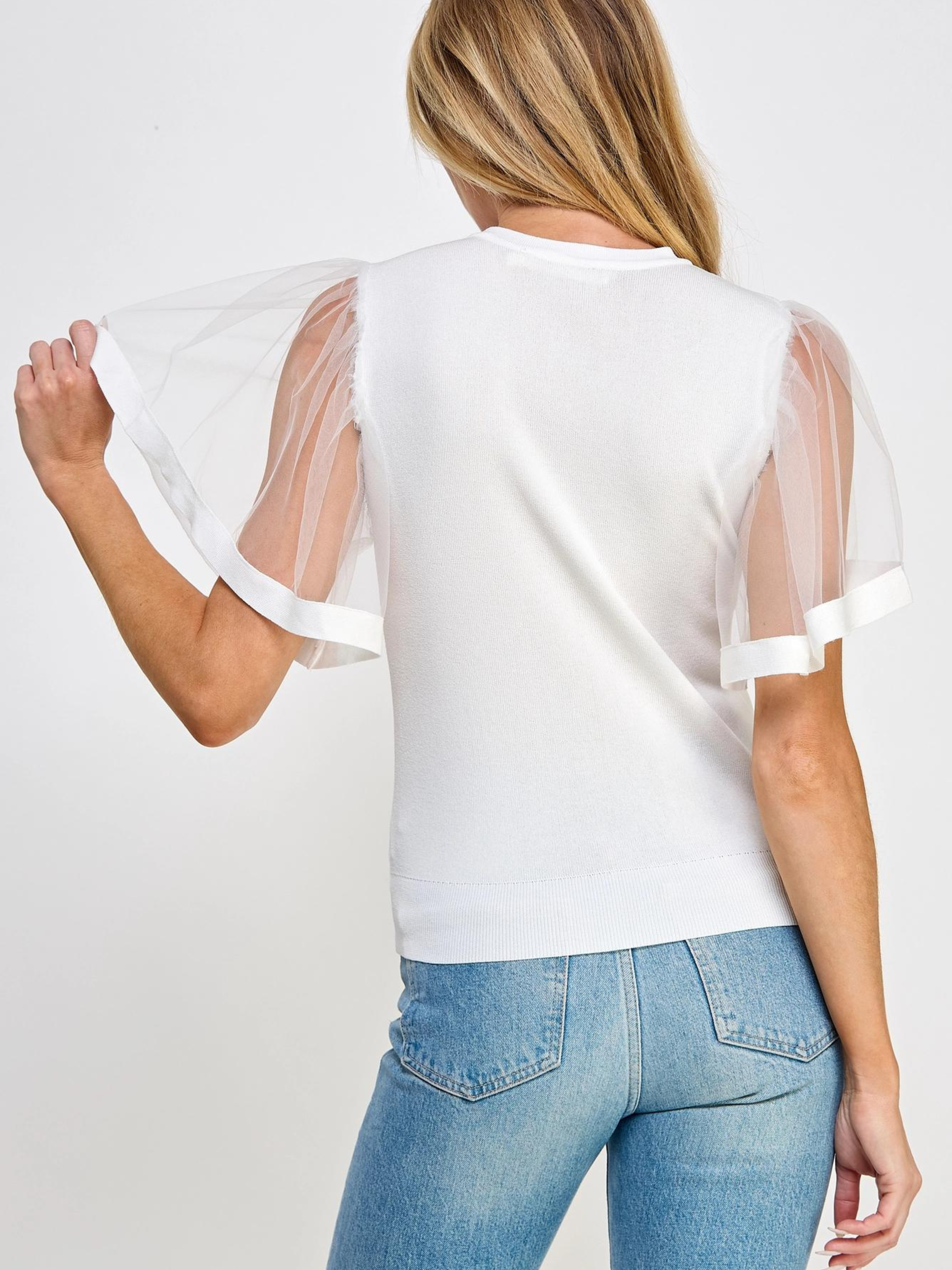 Sheer Magic Off White Top