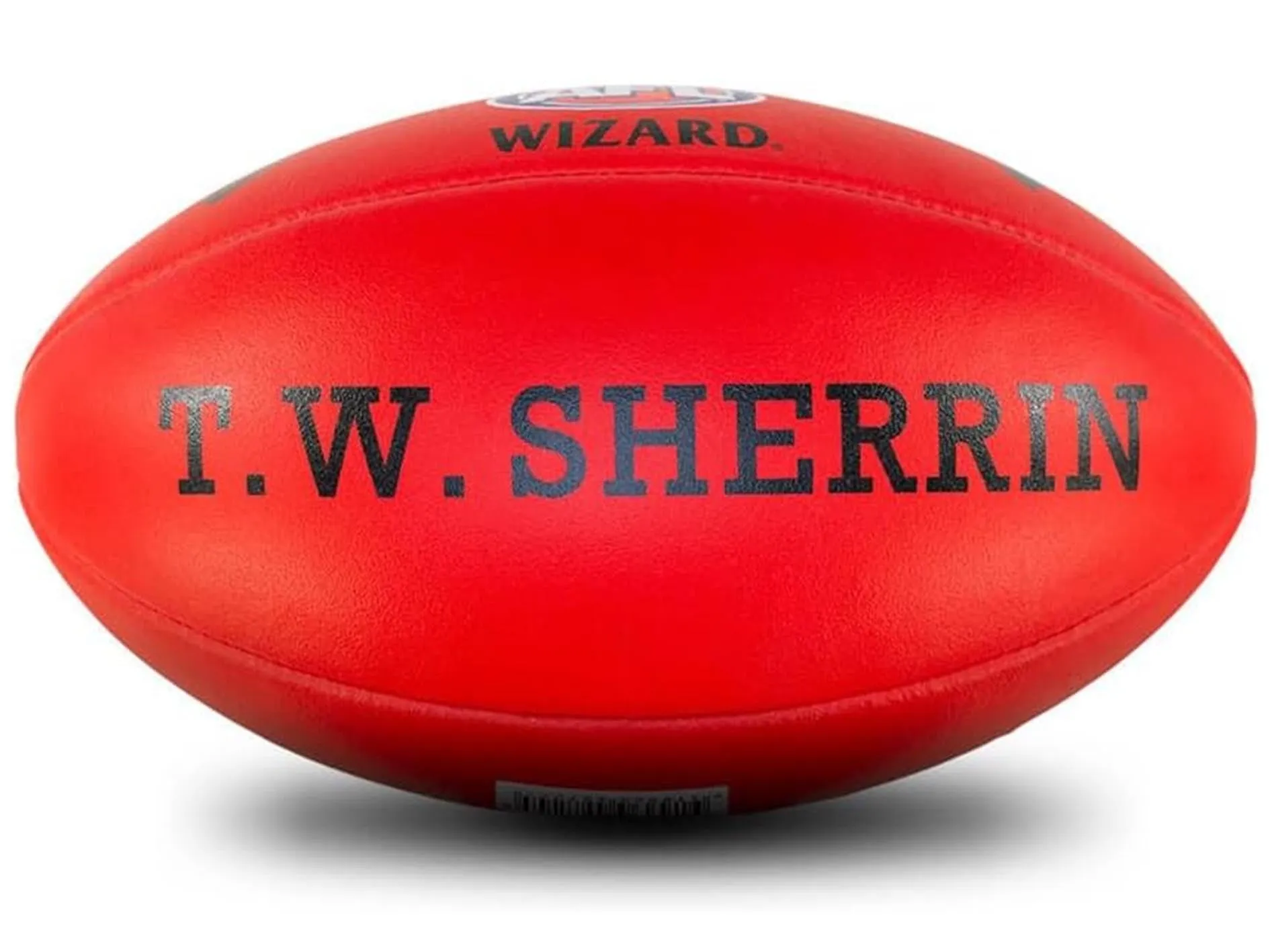 Sherrin Wizard Leather Football  RED