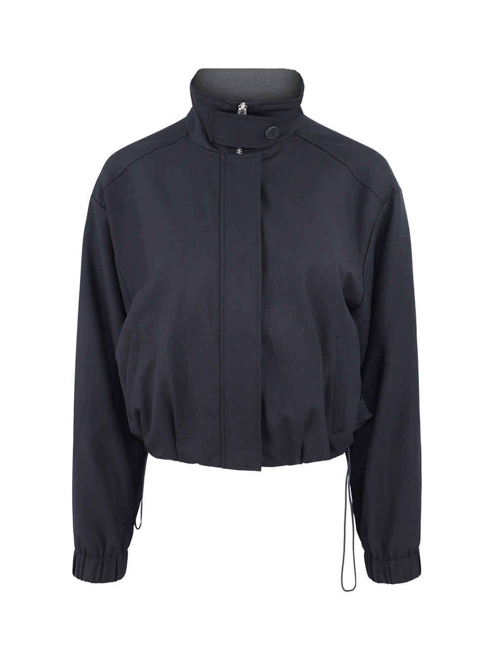 Simkhai Geniveve Cropped Track Jacket in Dark Midnight