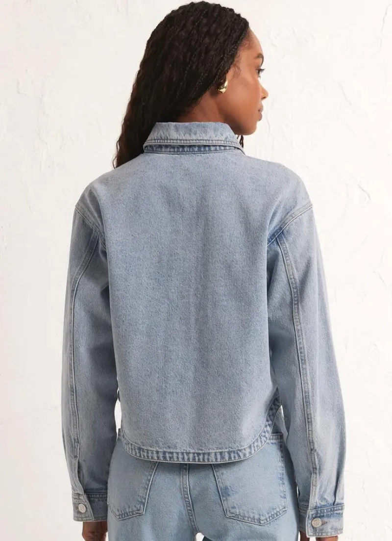 Sun Cropped Denim Jacket