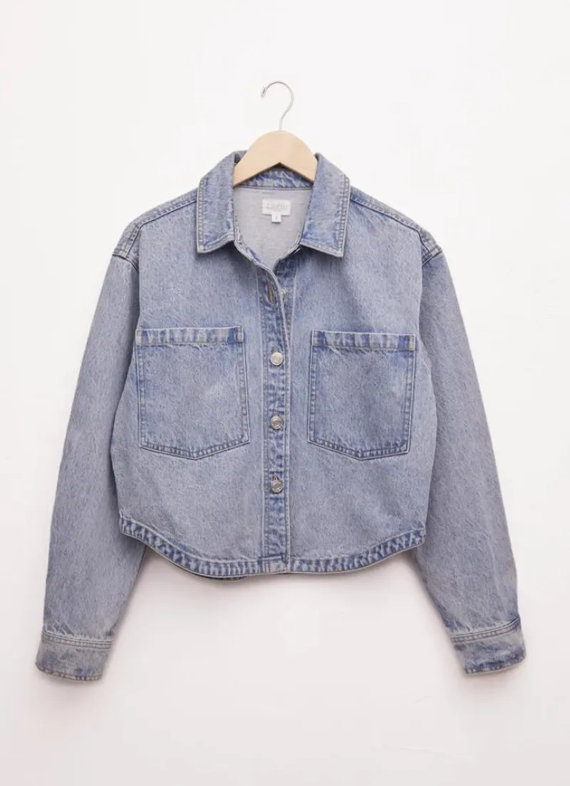 Sun Cropped Denim Jacket