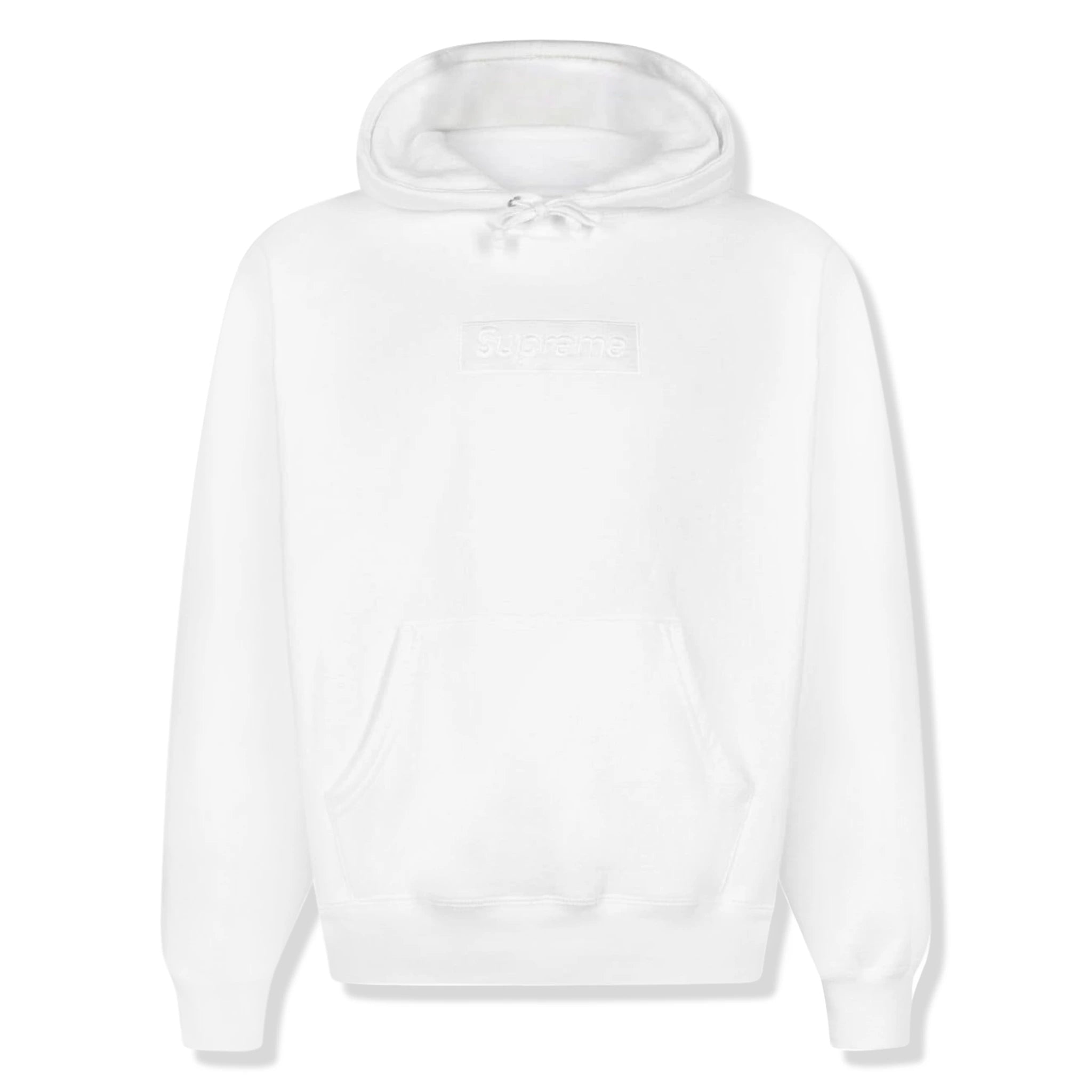 Supreme Box Logo White Hoodie (FW23)