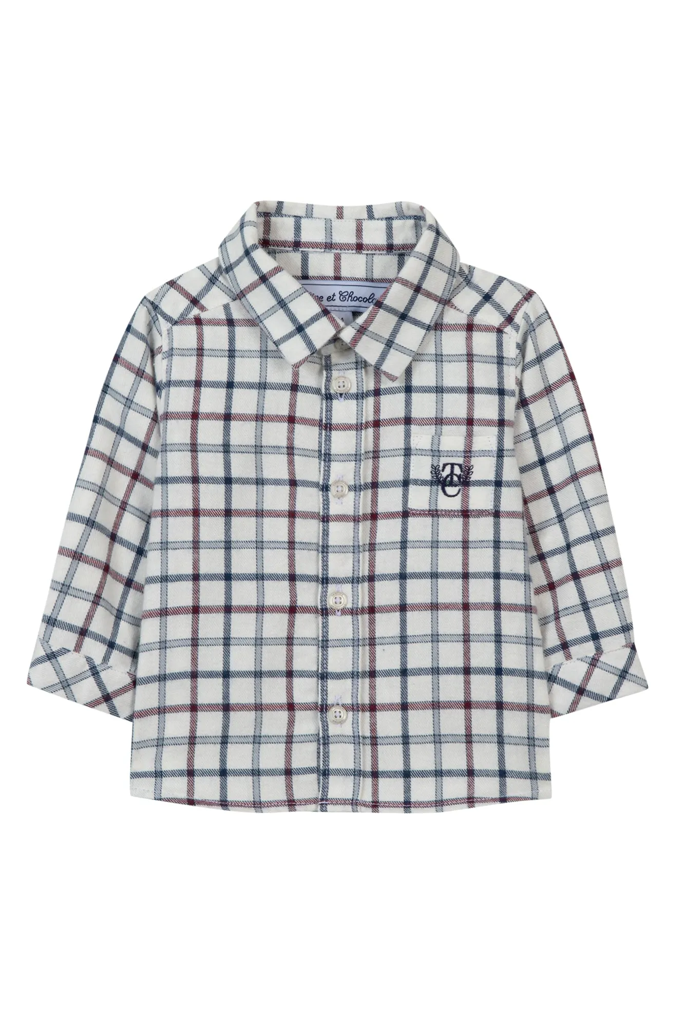 Tartine Boy's LS Flannel Check Button Up Shirt