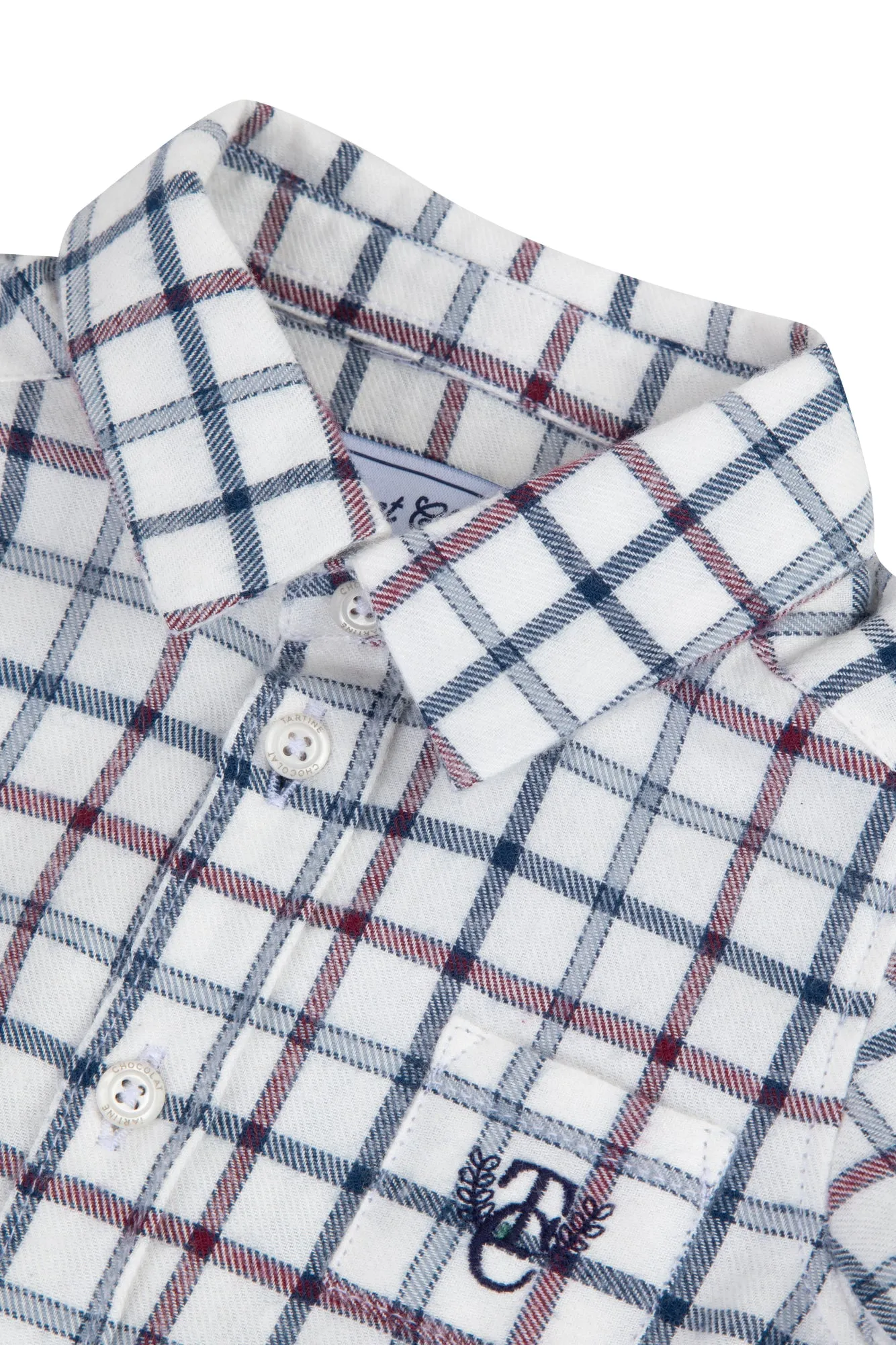 Tartine Boy's LS Flannel Check Button Up Shirt