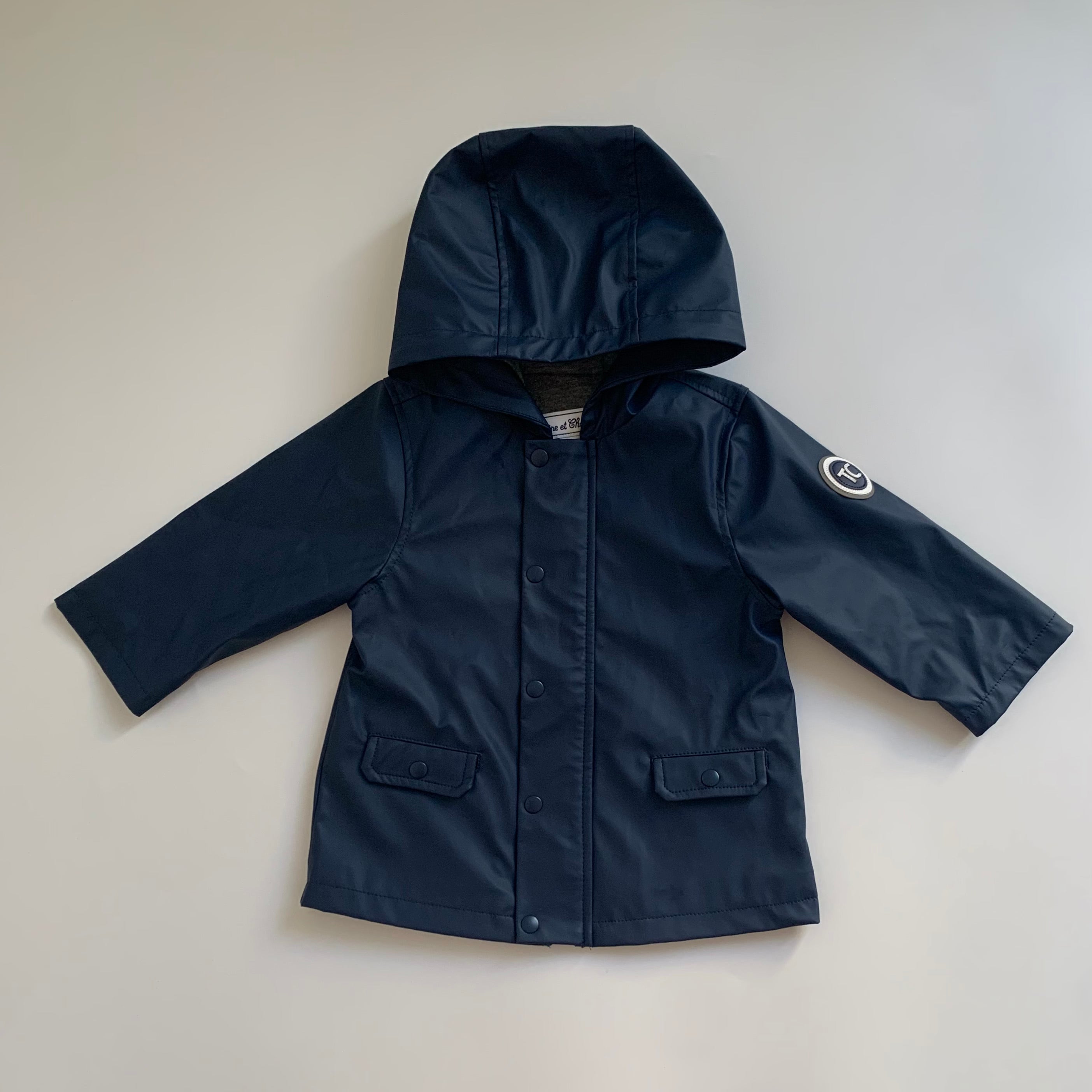 Tartine et Chocolat Navy Raincoat: 1 Year