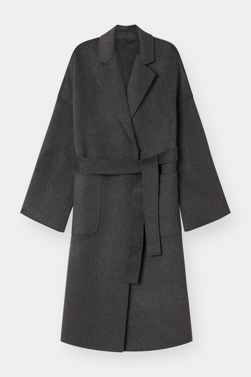 THE BOYFRIEND COAT - CHARCOAL