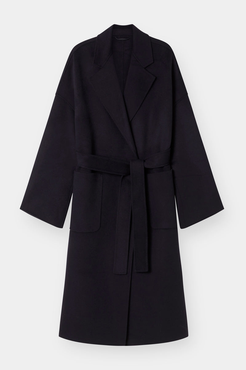 THE BOYFRIEND COAT - NAVY