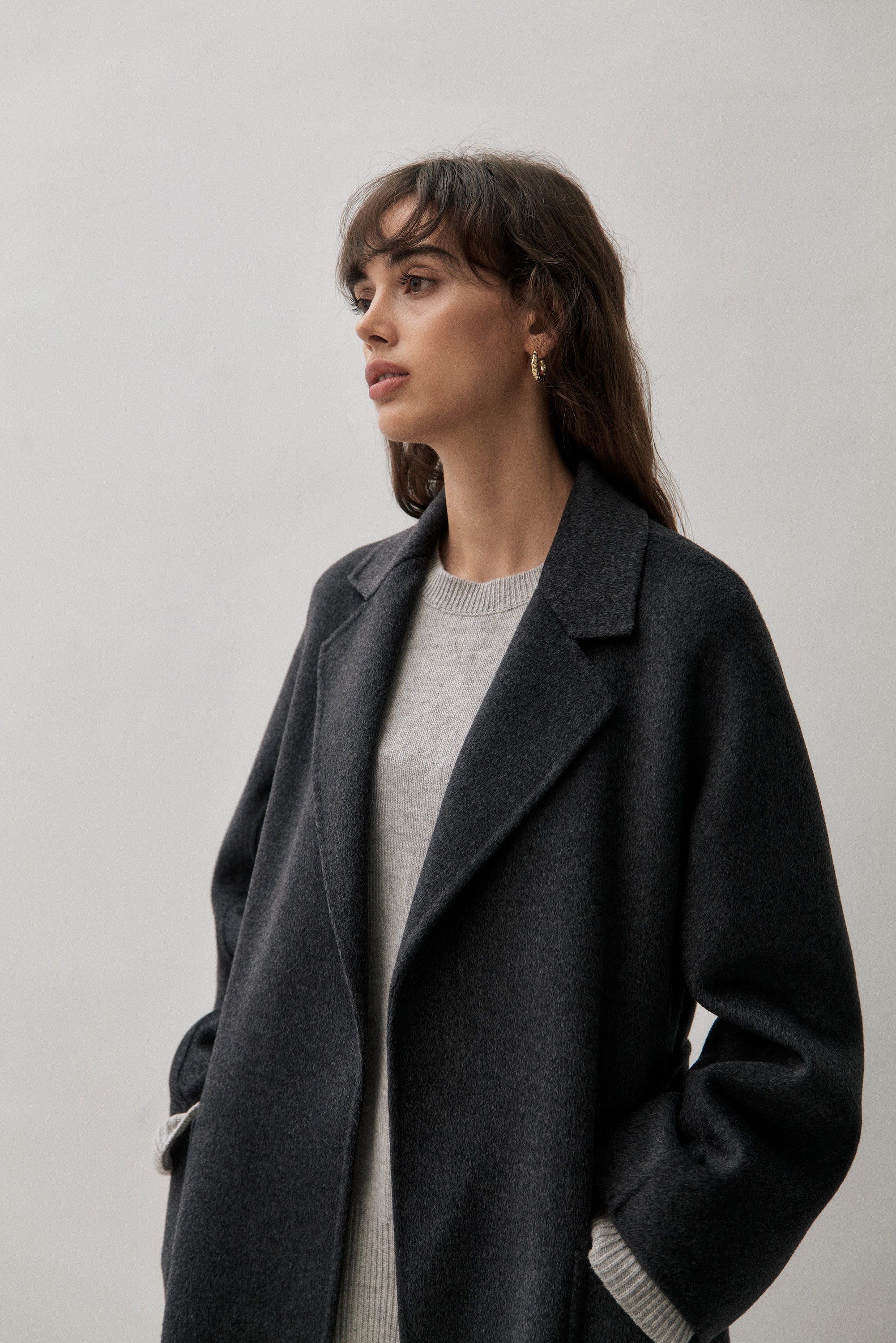 THE CLASSIC COAT - CHARCOAL 90/10