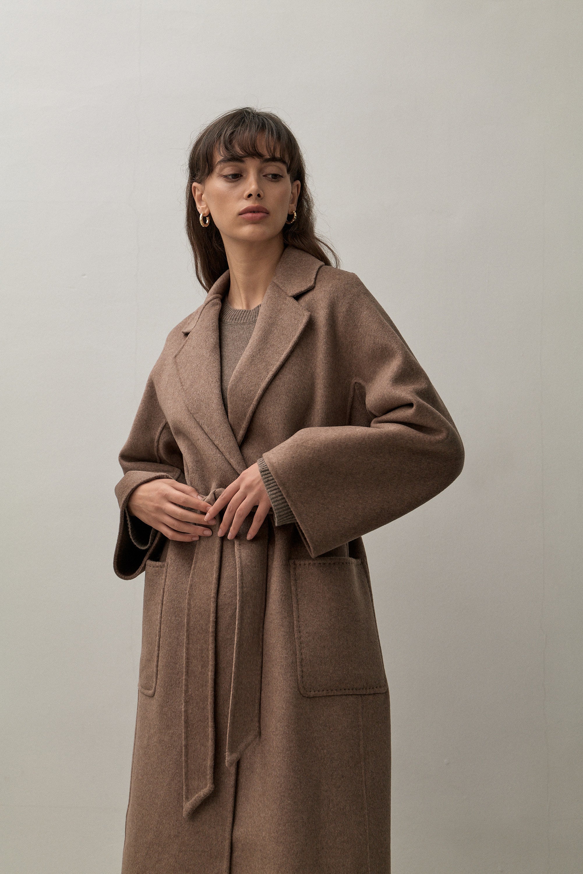 THE CLASSIC COAT - CHOCOLATE MELANGE