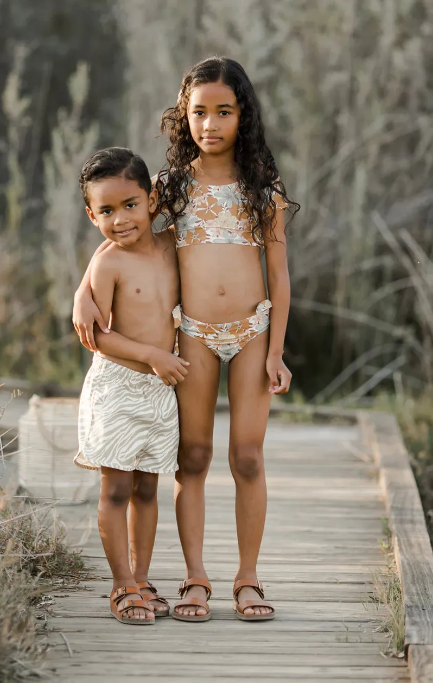 The Cropped Rashguard Swimsuit by Rylee + Cru - BABY