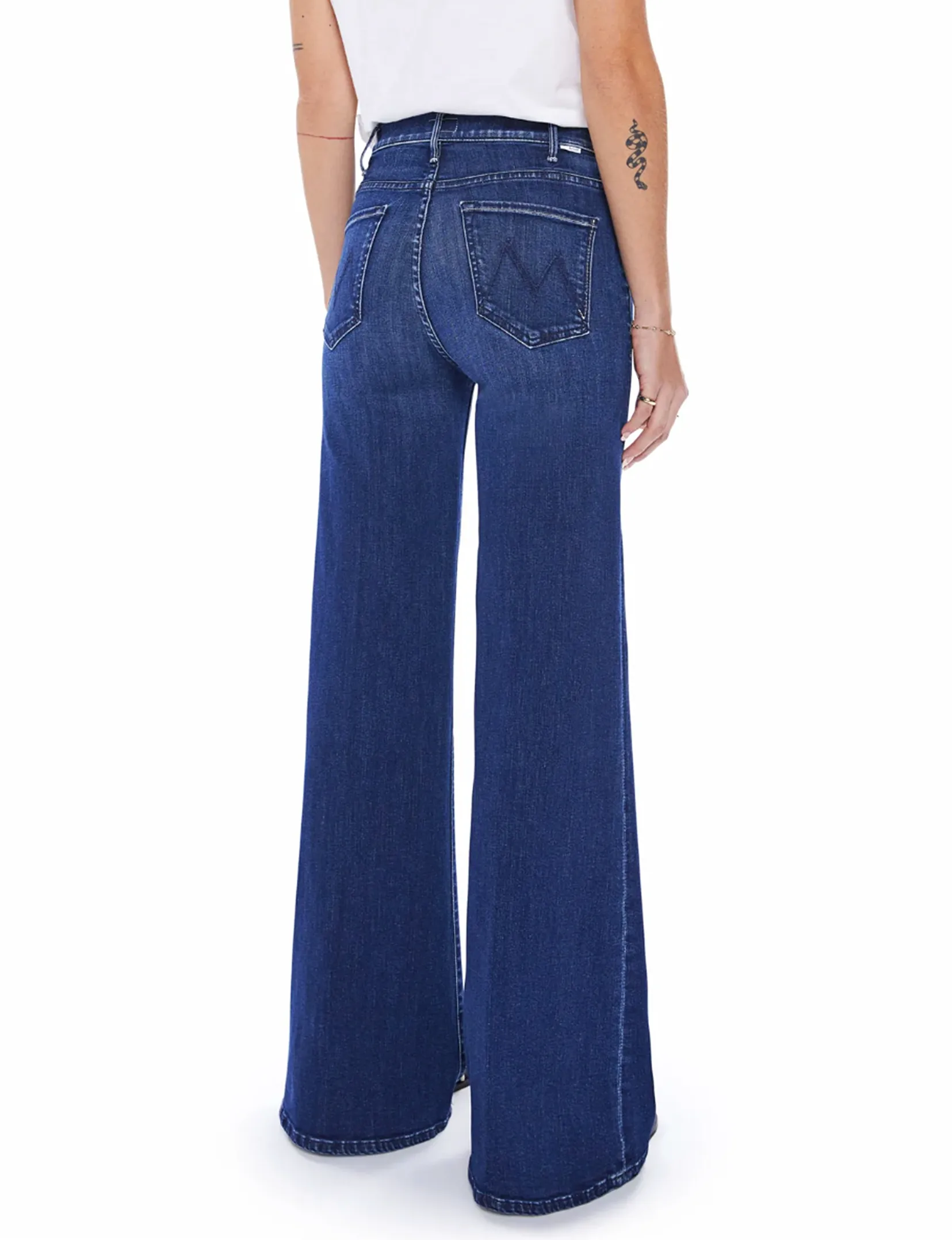 The Hustler Roller Sneak High Rise Wide Leg, Heirloom