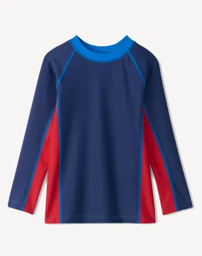 Toddler Boys Nautical Colourblock Long Sleeve Rashguard