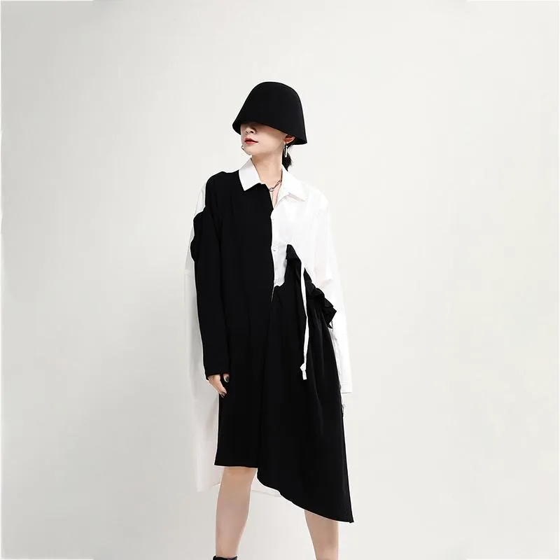 Tozen Long Sleeve Oversized Shirt Dress