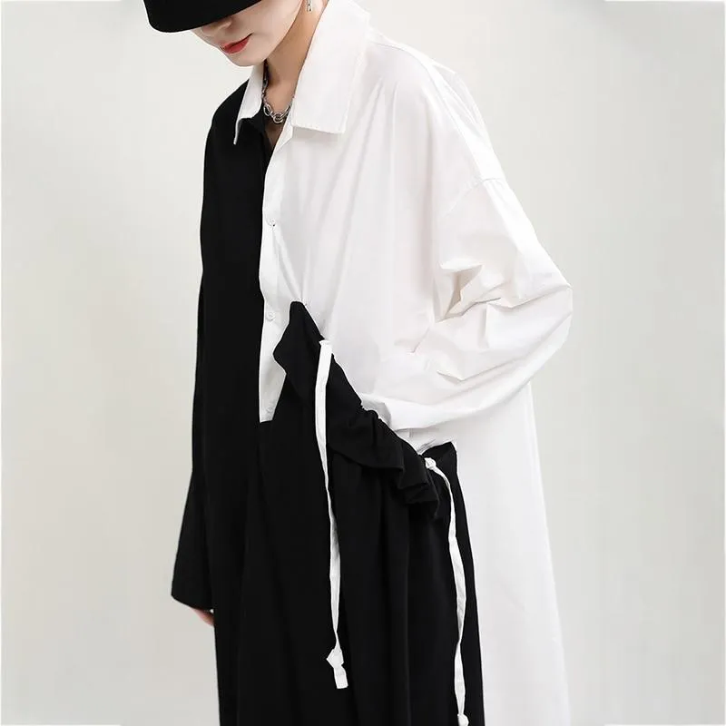 Tozen Long Sleeve Oversized Shirt Dress