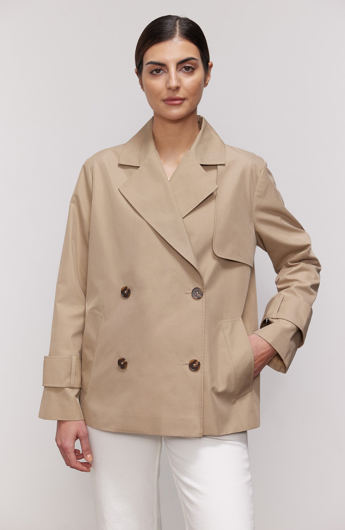 Trudy Short Trench Coat