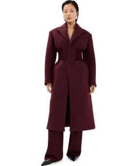 WARDROBE.NYC WARDROBE. NYC Bonded Jersey Coat Oxblood L