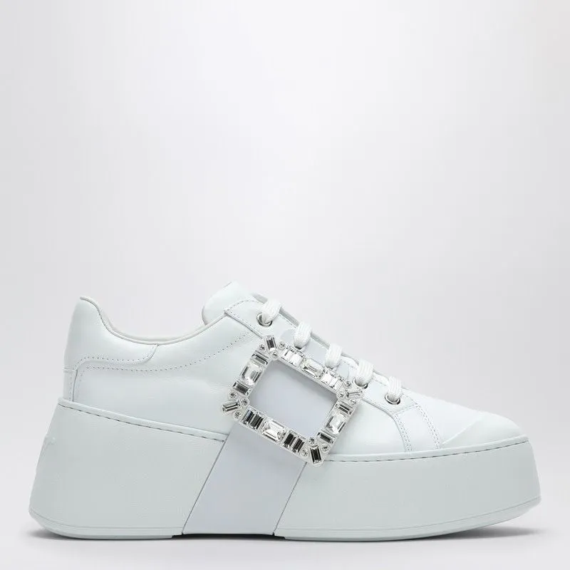 WHITE VIV SKATE SNEAKERS