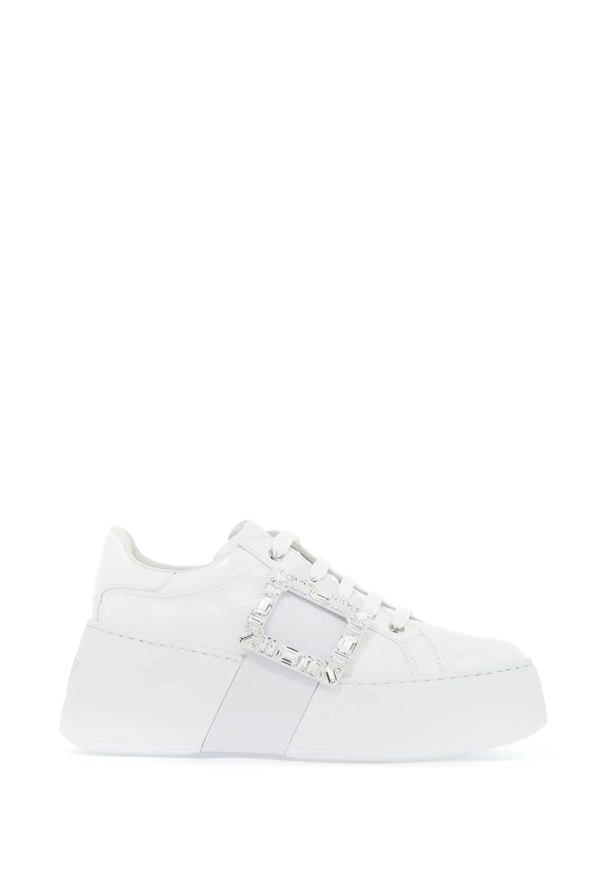 WHITE VIV SKATE SNEAKERS