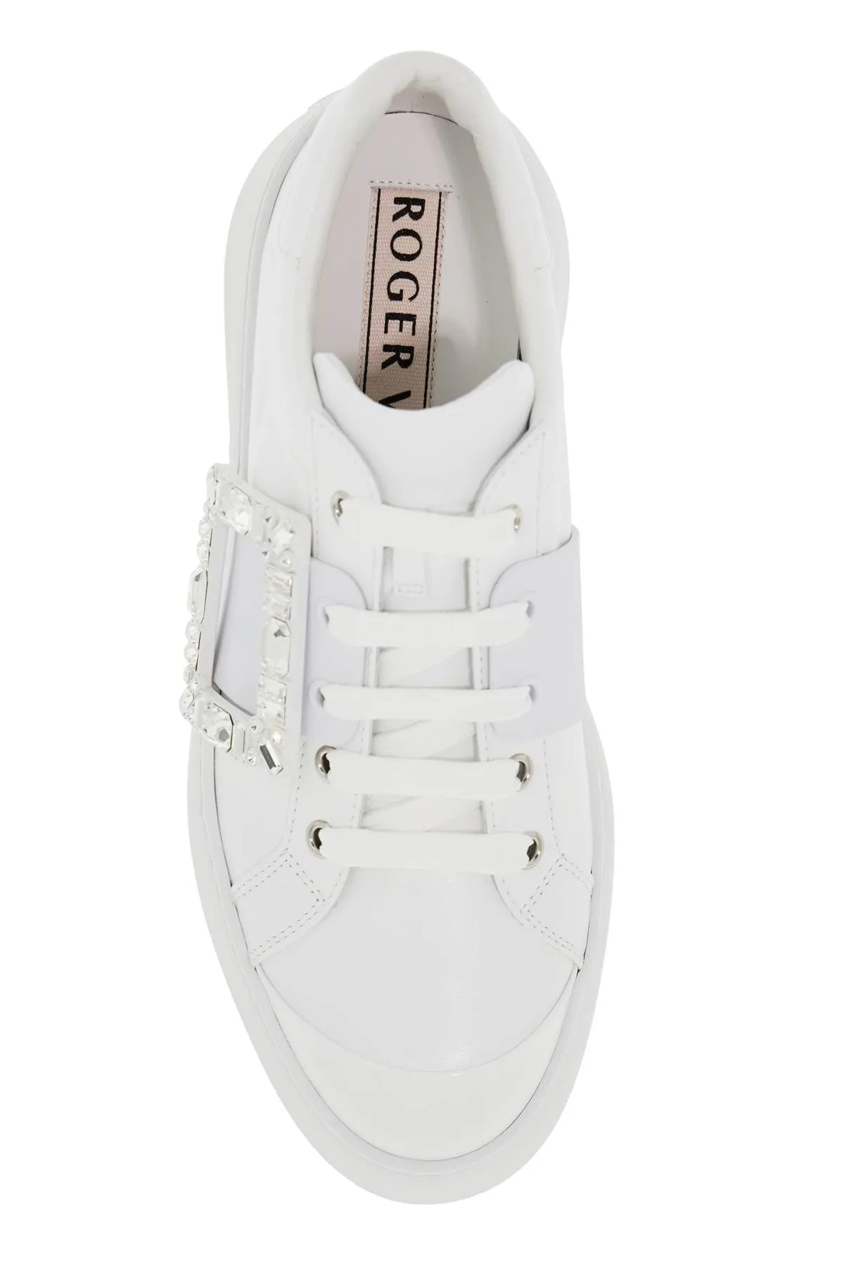 WHITE VIV SKATE SNEAKERS