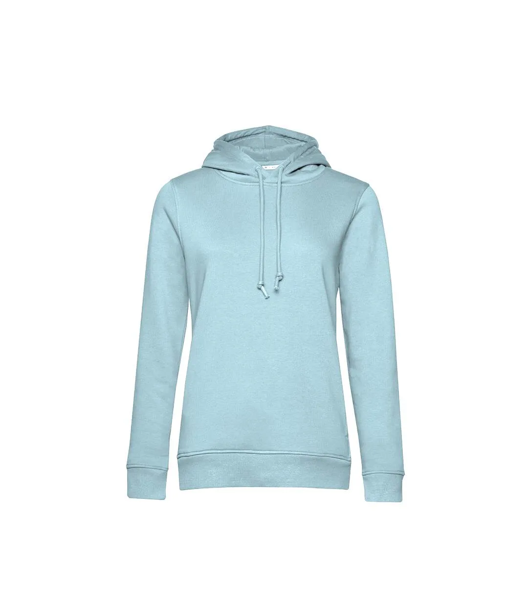 Womens/ladies organic hoodie duck egg blue B&C