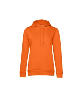 Womens/ladies organic hoodie red B&C